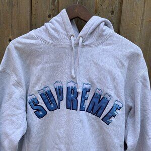 Supreme Icy Arc Hoodie Sweatshirt Ash Grey Large